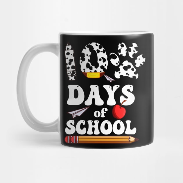 Dalmatian Dog Paw 100 Day Of School by Hensen V parkes